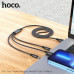 Кабель универсальный HOCO X76 Lightning+Micro+Type-C 1м, 2A, Black