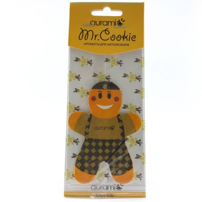 Освежитель (ароматизатор) подвесной картон Aurami Mr.Cookie Ваниль