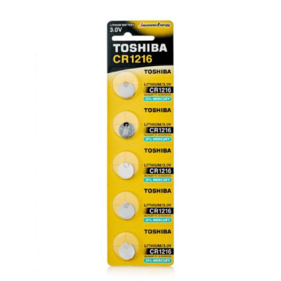 Батарейка TOSHIBA CR1216 BL5