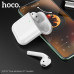 Гарнитура вкладыши Bluetooth Hoco EW25 Leader true White. Bluetooth 5.3, чип: AC6983. Емкость батареи: зарядный отсек 350mAh, наушники 30mAh.
Время разговора/музыки: 4ч., режим ожидания 200ч. Поддержка переключения ведущий-ведомый, вызов Siri. Размеры: 53