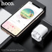 Гарнитура вкладыши Bluetooth Hoco EW25 Leader true White. Bluetooth 5.3, чип: AC6983. Емкость батареи: зарядный отсек 350mAh, наушники 30mAh.
Время разговора/музыки: 4ч., режим ожидания 200ч. Поддержка переключения ведущий-ведомый, вызов Siri. Размеры: 53