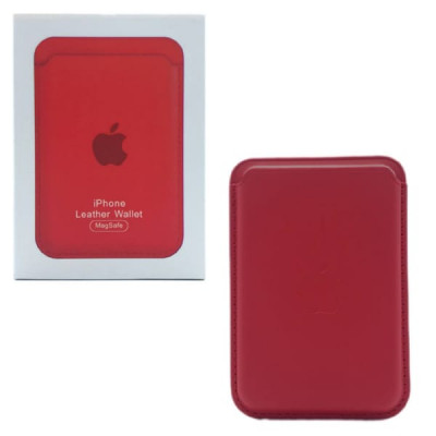 Кардхолдер для Ap iP Leather Wallet MagSafe, цвет Product Red