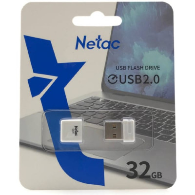 USB флеш-диск 32Gb Netac U116 mini белый