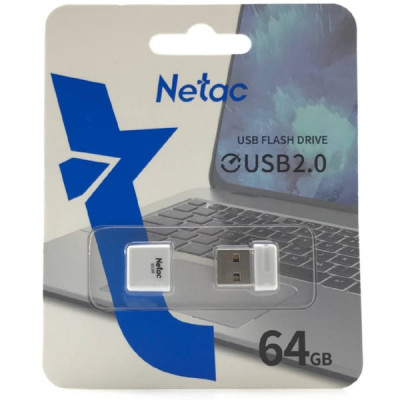 USB флеш-диск 64Gb Netac U116 mini белый