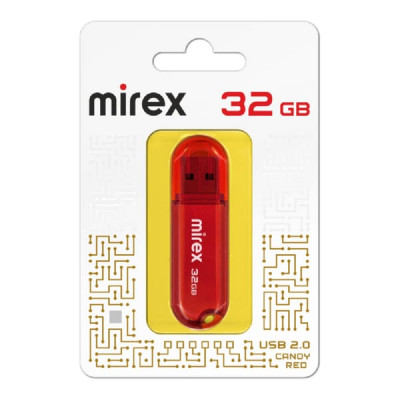 USB флеш-диск 32Gb MIREX Candy Red (ecopack)
