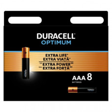 Батарейка Duracell LR03 OPTIMUM BL8
