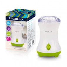 Кофемолка электрическая  ERGOLUX ELX-CG01-C34 бело-салатовая 130Вт, 220-240В, объем 85гр