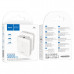 Внешний аккумулятор 5000 mAh HOCO J96 White. Вход: Type-C - 5В/2А. Выход: USB-A - 5В/2А. Светодиодный индикатор.