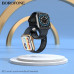 Часы Smart Watch BOROFONE BD1 Black. Емкость аккумулятора: 200 мАч; время автономной работы: 2 дня с двойным Bluetooth, 5-7 дней, когда звонки отключены. Экран: TFT 1,69 дюйма; разрешение: 240х280; IP67 водонепроницаемый. Память: ОЗУ 64 МБ + ПЗУ 256 КБ Bl