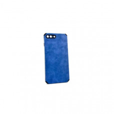 Чехол силиконовый iP 7/8 Plus кожаный Алькантара, цвет Blue