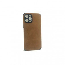 Чехол силиконовый iP 12 Pro Max кожаный Алькантара, цвет Beige