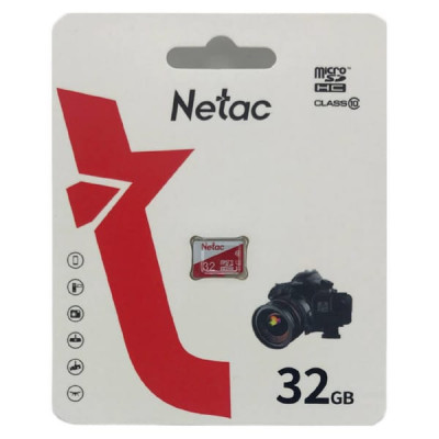 Карта памяти MicroSD Netac P500 Eco 32GB Class 10 без адаптера