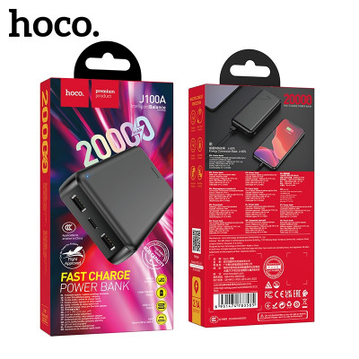 Внешний аккумулятор 20000 mAh HOCO J100A 74Wh Black (стандарт ССС-без ограничений на авиа в Китае)
Вход: Type-C/Micro: 5V/2A. Выход: USB-A 1/2: 5V/2.1A. Размер: 138х69х27мм. Вес: 401г.