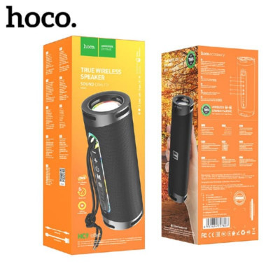 Портативная колонка Hoco HC9 Black Размер: 196x74x74мм. BT v5.1. Емкость батареи: 1800mAh, время зарядки около 3 часов. Звонки / музыка: 5 часов. Динамик: 52мм x 2. Мощность: 5W x 2. Поддержка BT, TF карт, USB накопитель, AUX, TWS и других режимов воспрои