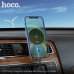 Держатель с беспроводной зарядкой на дефлектор HOCO CA91 Magic Gray. Специально спроектирован для iPhone 12 серии. Выход: 5W/7.5W/10W/15W, MgS беспроводной выход: 7.5W, необходимо использовать PD автомобильное зарядное устройство.