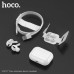 Гарнитура вакуумная Bluetooth Hoco EW27 White. Емкость аккумулятора: 300 мАч для зарядного устройства, 30 мАч для наушников
. Время работы: 4 часа; время ожидания: 150 часов. Материал: ABS; Размер: 60,6х45,2х21,7 мм; общий вес: 60 г
. Поддерживает переклю