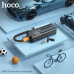 Автомобильный компрессор HOCO PH55 Black (Цифровой манометр, работает от прикуривателя, входн.напряжение DC12V, МАХ давление воздуха 2,5 бар, длина кабеля 3,1 метра. Можно использовать для мотоцикла, велосипеда и для надувания мячей.)