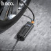 Автомобильный компрессор HOCO PH55 Black (Цифровой манометр, работает от прикуривателя, входн.напряжение DC12V, МАХ давление воздуха 2,5 бар, длина кабеля 3,1 метра. Можно использовать для мотоцикла, велосипеда и для надувания мячей.)