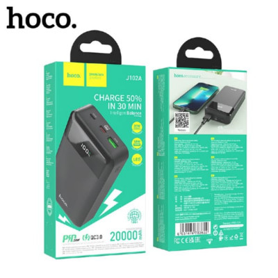 Внешний аккумулятор 20000 mAh HOCO J102A PD20W+QC3.0 Black