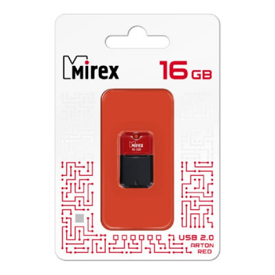 USB флеш-диск 16GB MIREX Arton Red (ecopack)