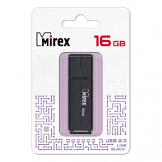 USB флеш-диск 16Gb MIREX Line Black (ecopack)