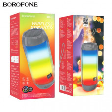 Портативная колонка Borofone BR25 Grey BT v5.3, аккумулятор 1200 мАч на 2 часа работы, поддержка режимов воспроизведения BT, FM, TF, USB, TWS Размеры: 185х80х80мм