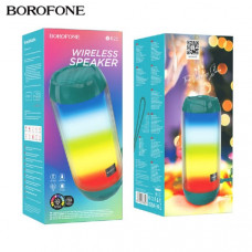 Портативная колонка Borofone BR25 Peacock Blue BT v5.3, аккумулятор 1200 мАч на 2 часа работы, поддержка режимов воспроизведения BT, FM, TF, USB, TWS Размеры: 185х80х80мм