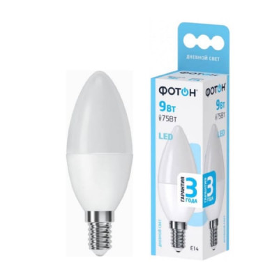 Лампа светодиодная ФОТОН LED B35 9W E14 4000K