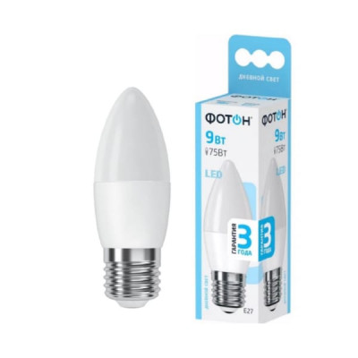 Лампа светодиодная ФОТОН LED B35  9W E27 4000K