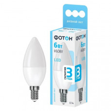Лампа светодиодная ФОТОН LED B35 6W E14 4000K