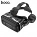 Очки виртуальной реальности VR-BOX HOCO DGA10 Black Совместимость: смартфоны 4.7-6 дюймов Встроенные наушники, съемные Асферические линзы 40 мм Регулировка фокуса линз Настройка межзрачкового расстояния на 60-72 мм Угол обзора: 120 Снизу корпуса находится