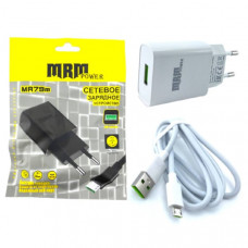 СЗУ-USB MicroUSB MRM MR79m 1м, 5V/2.1A, White