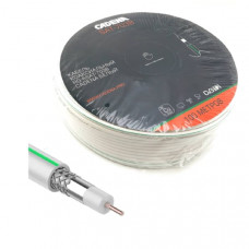 Кабель коаксиальный CADENA RG-6SAT-703B (цена за бухту, продается кратно 100 м ) Белый