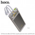 Внешний аккумулятор 10000 mAh HOCO J104 Grey Вход: Type-C: 18 Вт (QC/FCP/AFC) Выход: Тип-C: 20 Вт (PD/QC/FCP/AFC); USB-A: 22,5 Вт (QC/FCP/SCP/AFC); Тип-C: 22,5 Вт (QC/FCP/SCP/AFC); Дисплей: источник питания светодиодного цифрового дисплея