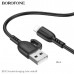 Кабель Lightning BOROFONE BX91 1м, 2.4A, ПВХ, Black