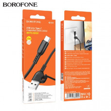 Кабель Type-C BOROFONE BX91 1м, 3А, Black