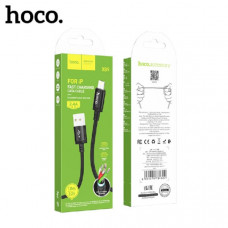 Кабель Lightning HOCO X89 1м, 2.4A, шнуровая оплетка, Black