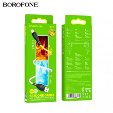 Кабель Lightning BOROFONE BX86 1м, 2,4A, силикон, White