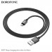Кабель Micro USB BOROFONE BX87 1м, 2,4А, шнуровая оплетка, Black