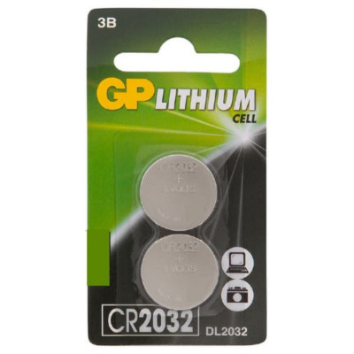 Батарейка GP CR2032 BL-2 Lithium 3V (2/20/1200)