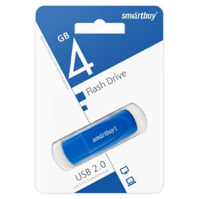 USB флеш-диск 4Gb Smartbuy Scout Blue