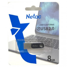 USB флеш-диск 8Gb Netac U278 чёрный/серебро