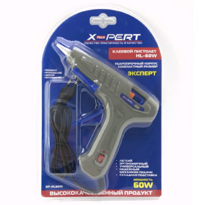 Пистолет клеевой X-PERT XP-HL60W с выключателем, серый