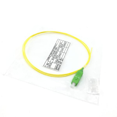 Пигтейл оптический SC/APC SM G652D, 0.9мм, 1.5м, одномодовый