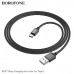 Кабель Type-C BOROFONE BX87 1м, 2.4A, Black