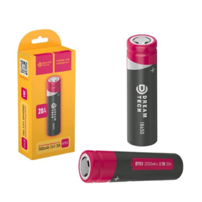 Аккумулятор 18650 (3,7V, 2000 mAh) DREAM BT03 SH-1