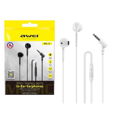 Наушники вкладыши AWEI PC-7 White