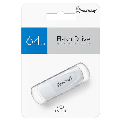 USB флеш-диск 64Gb SmartBuy Scout Белый