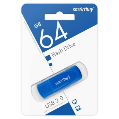 USB флеш-диск 64Gb SmartBuy Scout Blue