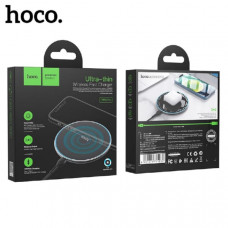 Беспроводное зарядное устройство HOCO CW6 Pro Black (вход: Type-C: 5V/2A, 9V/2A, 12V/1.5A
 выход Wireless : 5W/7.5W/10W/15W, для Apple 7.5W
, требуется зарядка PD/QC, материал-аллюминевый сплав
. Size: 100мм х 8 мм)